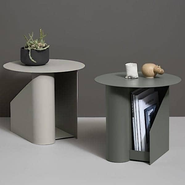 SENTRUM side table, design and geometric. WOUD