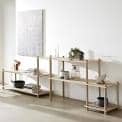 Modular shelf in wood ELEVATE, design and elegant. WOUD