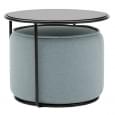 TOM, a side table and a pouf that assemble to form one