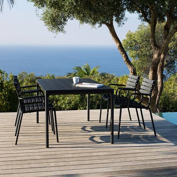 RE-CLIPS Outdoor chair with armrests, by HOUE