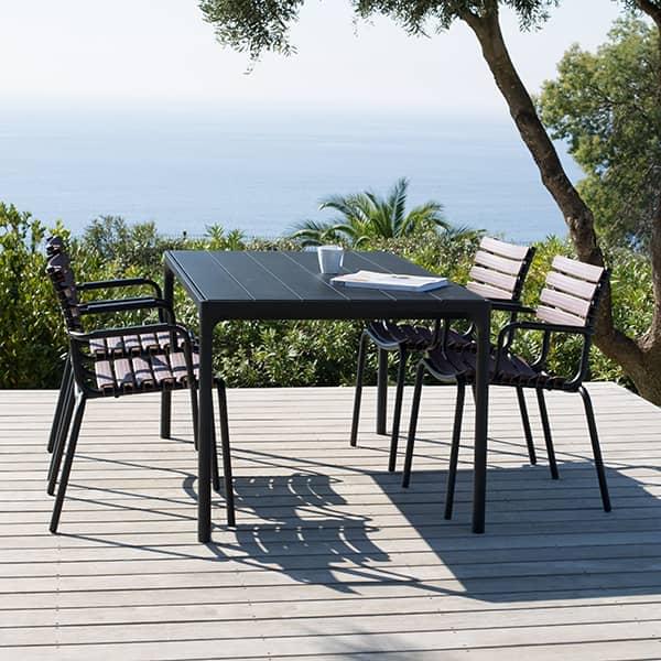 Re Clips Outdoor Chair With Armrests By Houe - Patio Chair Armrests