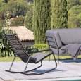 Fauteuils outdoor RE-CLIPS rocking chair, avec accoudoirs, par HOUE