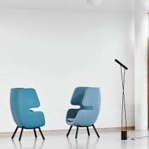 MOAI, a lounge armchair that acts as a delightful haven for your moments of...