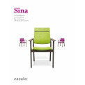 SINA, padded and comfortable wooden chair