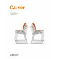 CARVER, chaise empilable et design en polypropylène