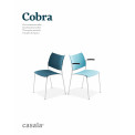 COBRA, chaise haut de gamme design, légère et empilable, en polypropylène