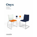 ONYX, solid and design chair, in polypropylene