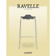 RAVELLE, banqueta alta empilhável e design
