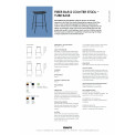 Fiber bar and counter stool tube base PFS
