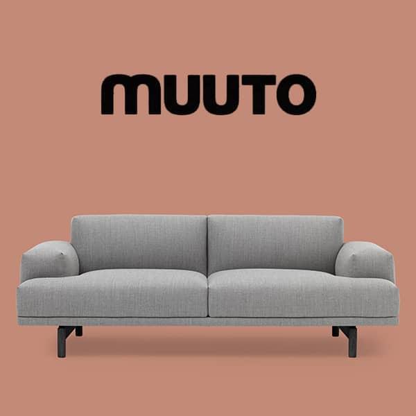 Das Sofa COMPOSE, 2 Sitze, ein extra bequemes Sofa. Muuto