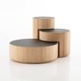 LEVELS, set de tables basses en bois massif modulables, PER/USE