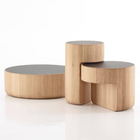 LEVELS, modular solid wood coffee table set, PER/USE