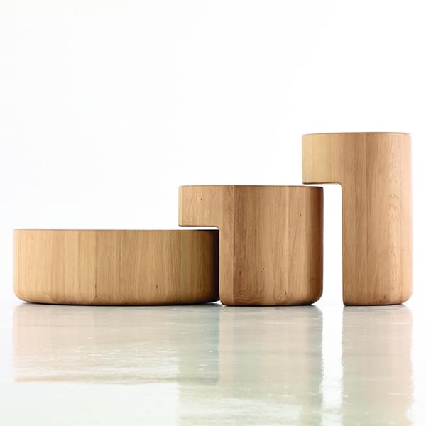 Levels Modular Solid Wood Coffee Table, Real Wood Coffee Table Set