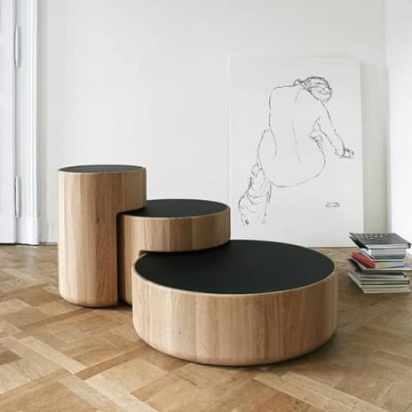 LEVELS, modular solid wood coffee table set, PER/USE