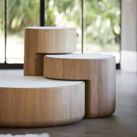 LEVELS, modular solid wood coffee table set, PER/USE