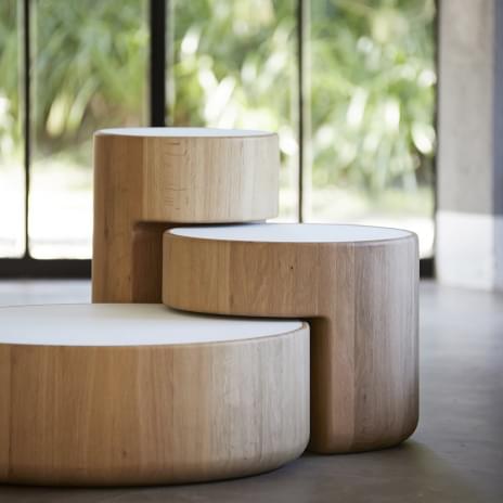 LEVELS, modular solid wood coffee table set, PER/USE