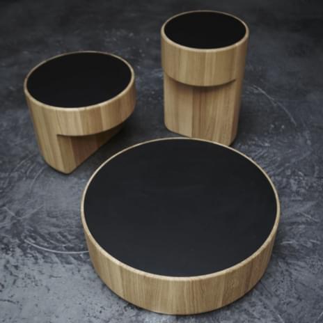 LEVELS, modular solid wood coffee table set, PER/USE