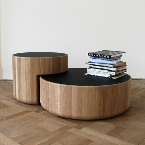 LEVELS, modular solid wood coffee table set, PER/USE