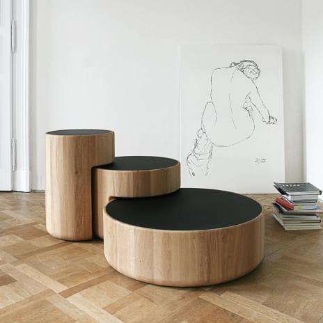 LEVELS, modular solid wood coffee table set, PER/USE