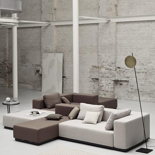 Soft Modular Sofa de dos plazas, Chaise Longue