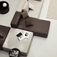 NEVADA : convertible sofa, 2 or 3 sets, Chaise longue and pouf: beautiful combinations