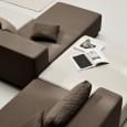 NEVADA : convertible sofa, 2 or 3 sets, Chaise longue and pouf: beautiful combinations
