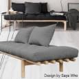 PACE: sofá-cama e chaise longue conversível em cama extra - ou cama de casal, com ou sem futon