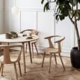 Collection of wooden chairs IN BETWEEN (SK1 and SK2), optional padded seat, by &TRADITION