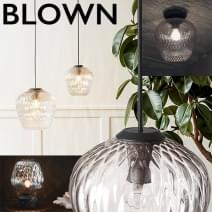 BLOWN, gamme de lampes en verre souffl&eacute;, SW3, SW4, SW5, SW6, par &TRADITION