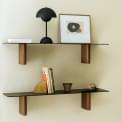 COLUMN, minimalist aluminum wall shelves, JA1 and JA2 by &TRADITION