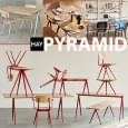 PYRAMID collection by HAY. Tables, benches and coffee tables made in solid wood and steel.