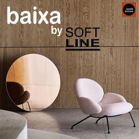BAIXA, a comfortable lounge armchair with a unique design