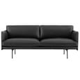The OUTLINE sofa, 2 places, a generous and refined sofa. MUUTO