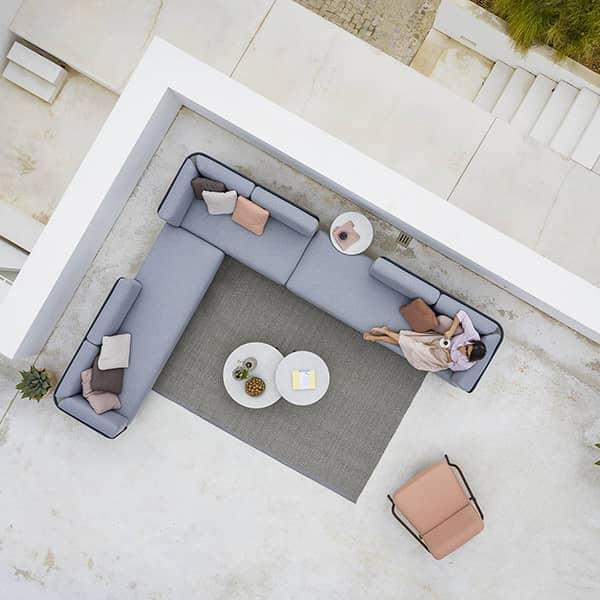 Salon de jardin BAZA à composer, sofa modulable haut de gamme