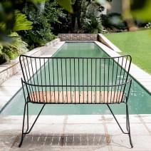 Bench 2 seats, PAON, with character, charming, and comfortable - HOUE