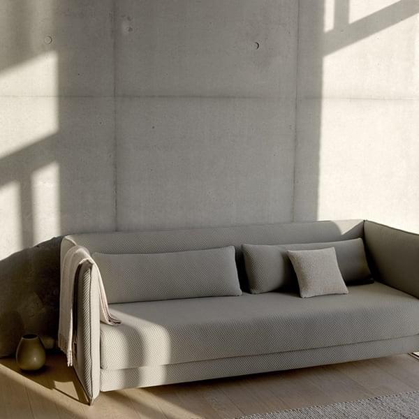 METRO、ベッドに変換可能なソファ、繭と快適さ、並外れたデュオ-Softline