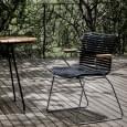 Table de café CIRCUM, en bambou et acier thermolaqué. HOUE