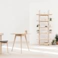 MUSE, étagère minimaliste en chêne massif, par GAZZDA