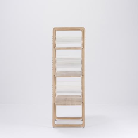 MUSE, étagère minimaliste en chêne massif, par GAZZDA