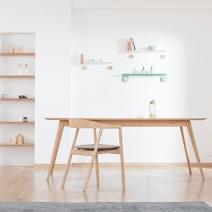 STAFA, elegant and refined solid oak table, by GAZZDA