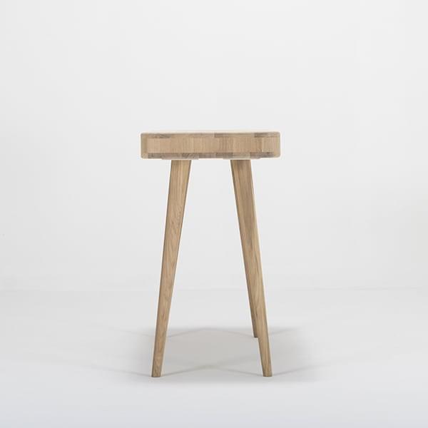 Tabouret de coiffeuse ou de table à écrire réalisé en chêne massif