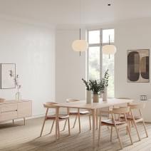 FAWN, mesa de roble macizo, dise&ntilde;o escandinavo, de GAZZDA