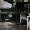 FALK, an astonishing chair with armrests, made with recycled materials. HOUE