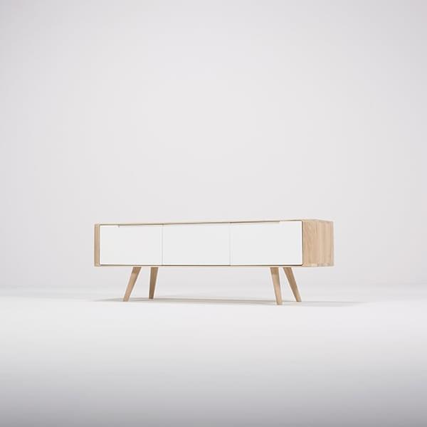 ENA, sideboard and TV furniture in solid oak, by GAZZDA