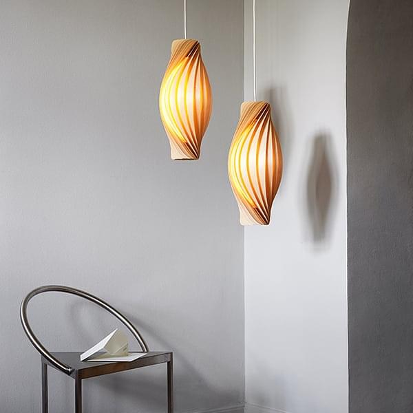 No111 Pendant lamp - Wood and its shapes, soft and warm - Tom Rossau