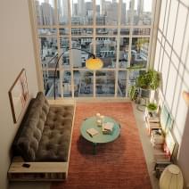 Sofa convertible en lit BASE, avec ou sans bo&icirc;tes de rangement lat&eacute;rales. KARUP Design