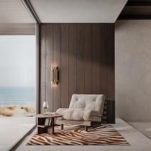 ROOTS 90: un sill&oacute;n que se convierte en cama. Pino macizo, muchos colores. Dise&ntilde;o Karup.