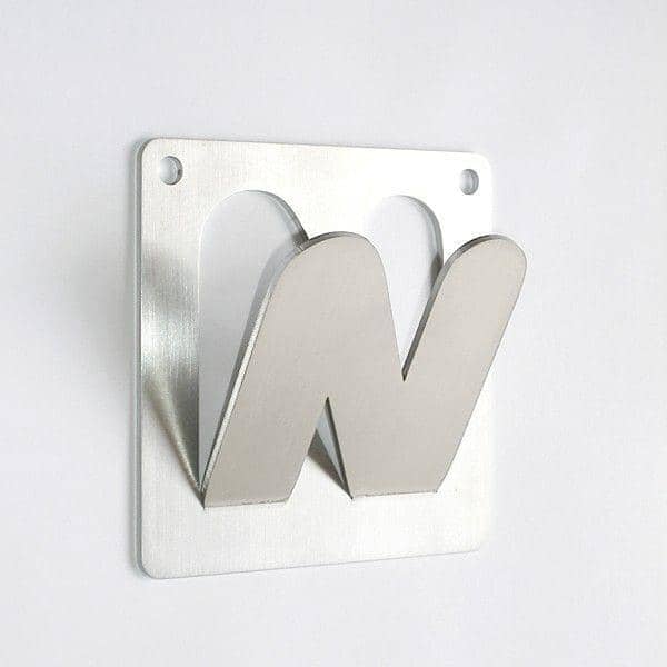 ACCROC Coat peg - stainless LETTERS for hang all your clothes
