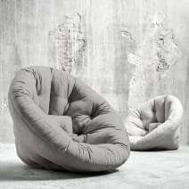 NEST, espregui&ccedil;adeira do dia, Futon &agrave; noite: NEST &eacute; aconchegante, pr&aacute;tico e confort&aacute;vel