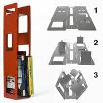 El BENDER Shelf se produce a partir de una &uacute;nica pieza de acero doblada - deco y el dise&ntilde;o, DESIGNCODE